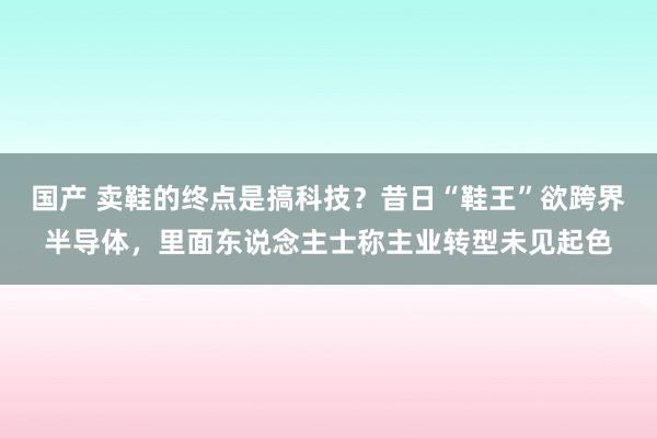国产 卖鞋的终点是搞科技？昔日“鞋王”欲跨界半导体，里面东说念主士称主业转型未见起色