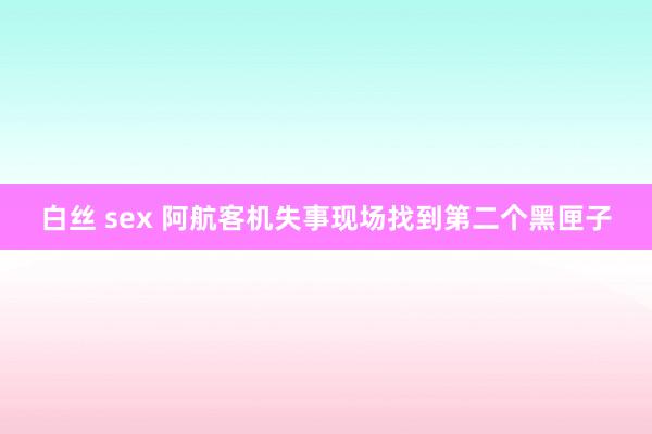 白丝 sex 阿航客机失事现场找到第二个黑匣子