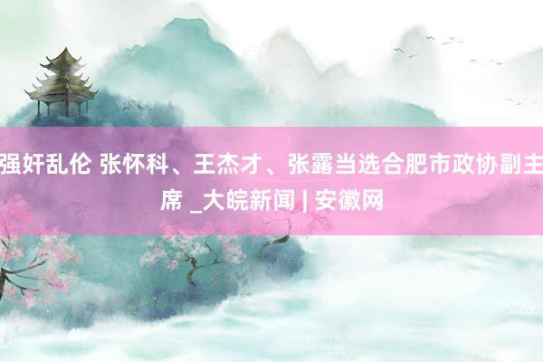 强奸乱伦 张怀科、王杰才、张露当选合肥市政协副主席 _大皖新闻 | 安徽网