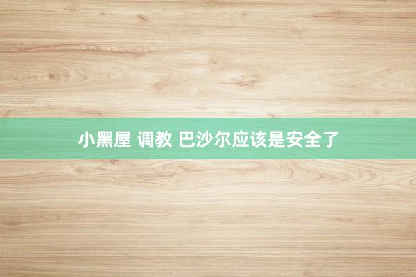 小黑屋 调教 巴沙尔应该是安全了