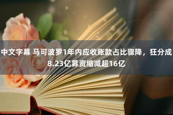 中文字幕 马可波罗1年内应收账款占比骤降，狂分成8.23亿募资缩减超16亿