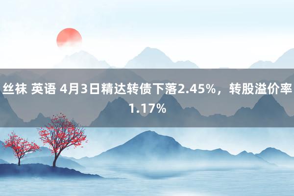 丝袜 英语 4月3日精达转债下落2.45%，转股溢价率1.17%