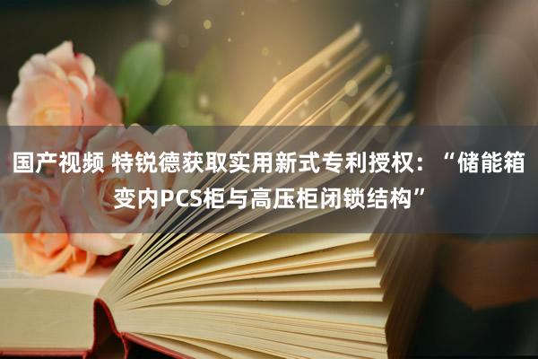 国产视频 特锐德获取实用新式专利授权：“储能箱变内PCS柜与高压柜闭锁结构”