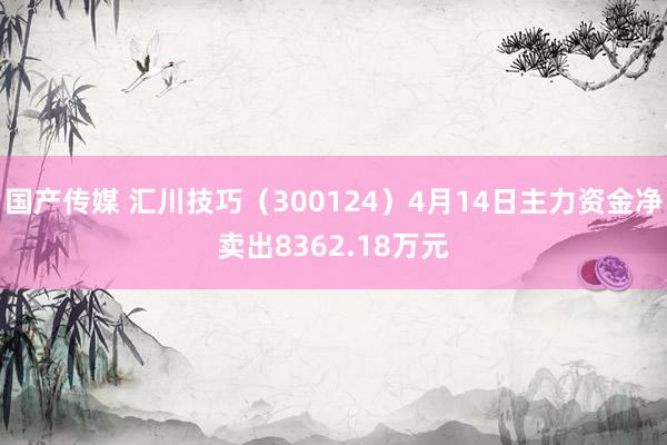 国产传媒 汇川技巧（300124）4月14日主力资金净卖出8362.18万元